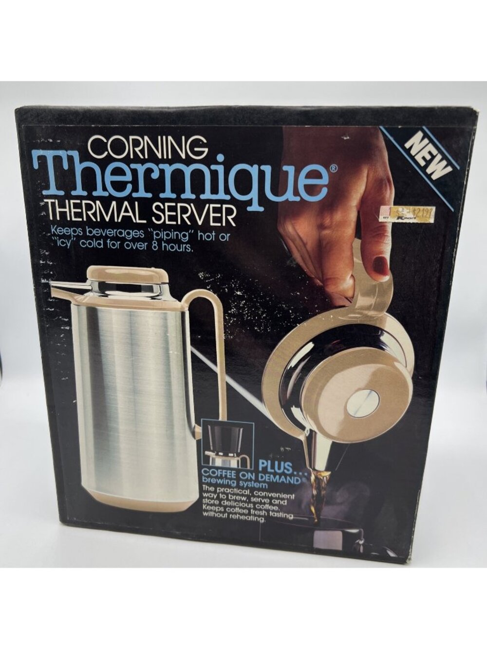 Corning Thermique Carafe Thermal Server Coffee Brewing System Sandstone NEW